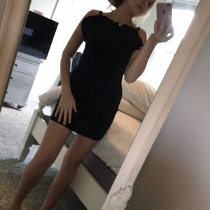 Tight black dress